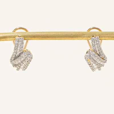 Diamond Cluster Earrings | 0.88ctw |