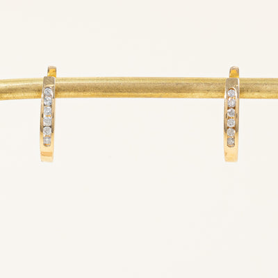 Diamond Huggie Earrings | 0.24ctw |