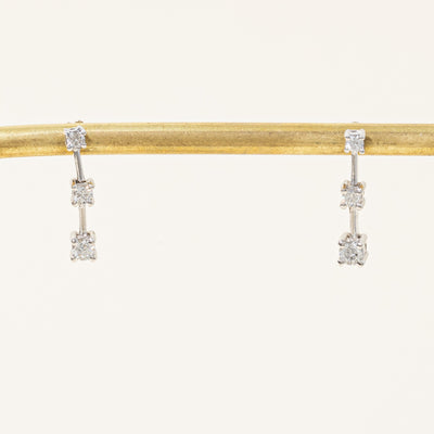 Diamond Column Earrings | 0.36ctw |