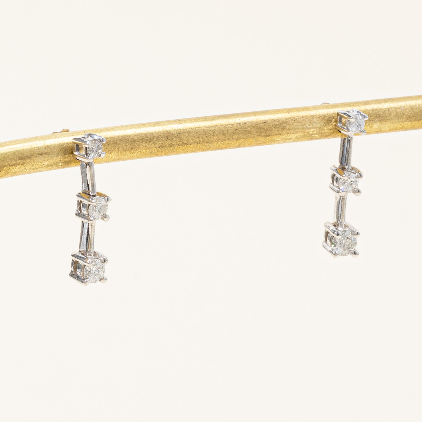 Diamond Column Earrings | 0.36ctw |