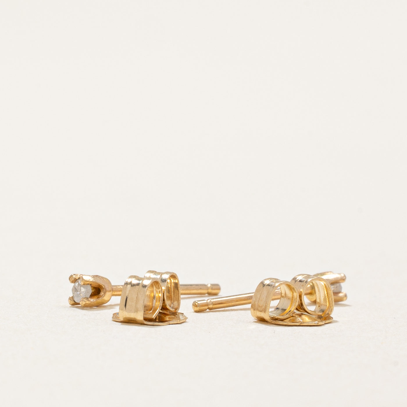 Boucles d'oreilles puces en diamant | 0,02 ct | 