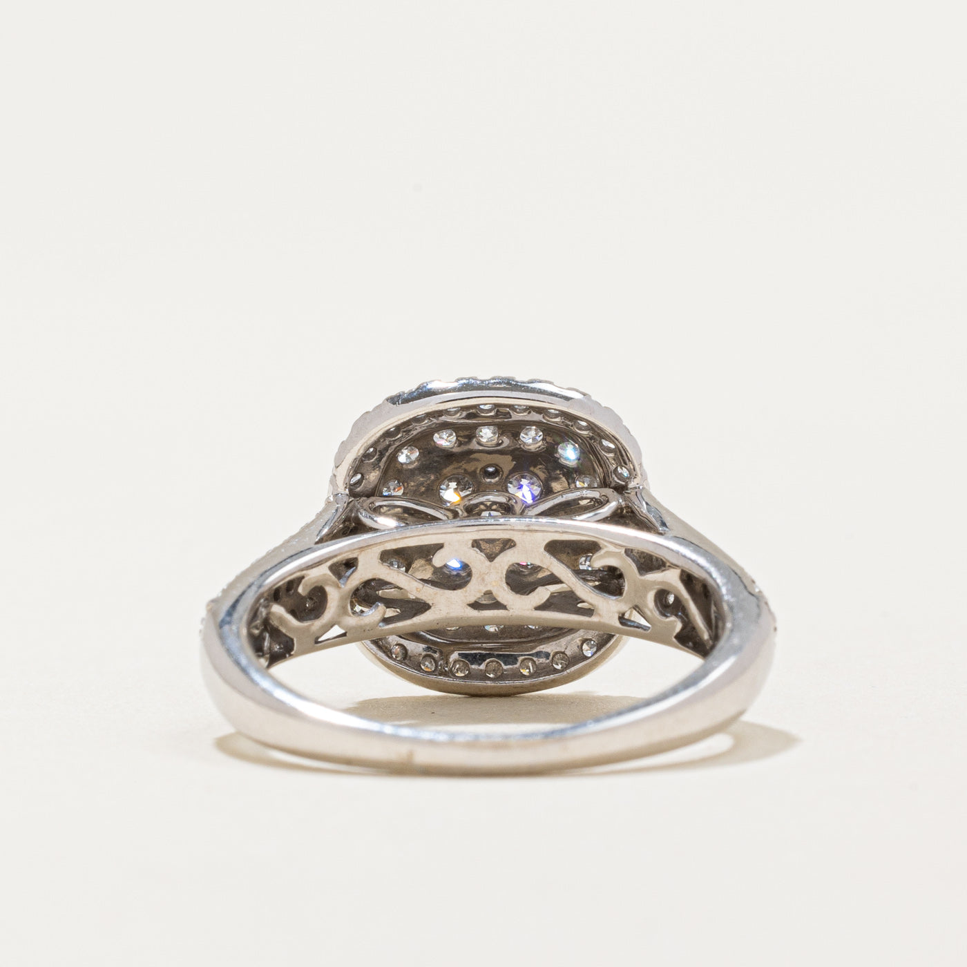 Diamond Cluster Engagement Ring | 0.83ctw | SZ 5.25 |