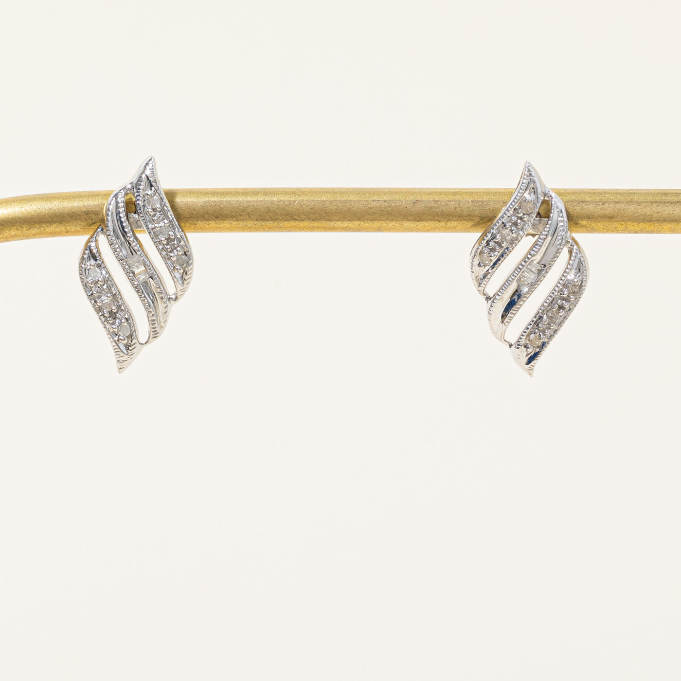 Illusion Set Diamond Earrings | 0.10ctw |