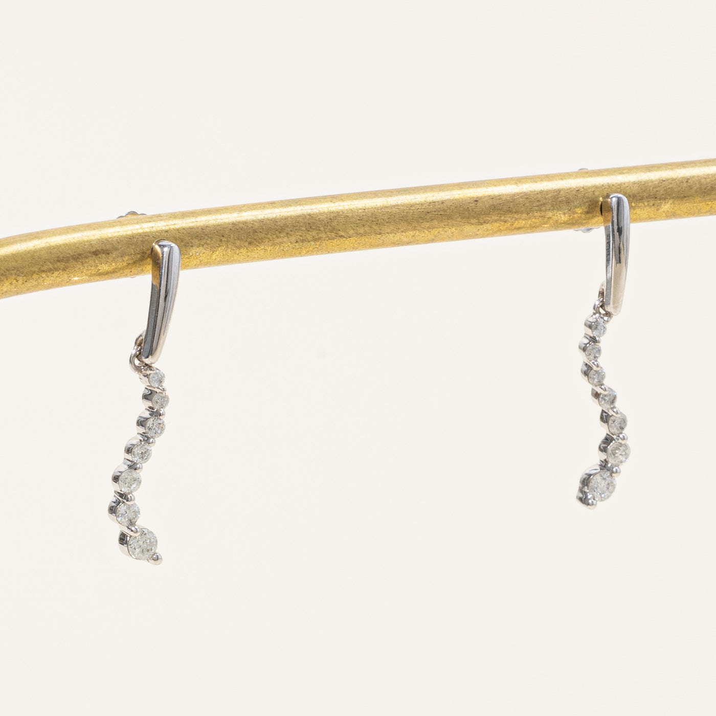 Diamond Wave Drop Earrings | 0.23ctw |