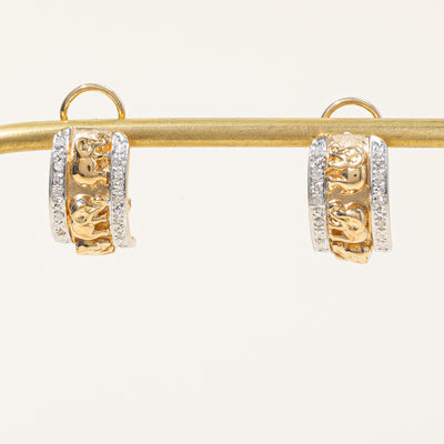 Diamond Elephant Earrings | 0.25ctw |