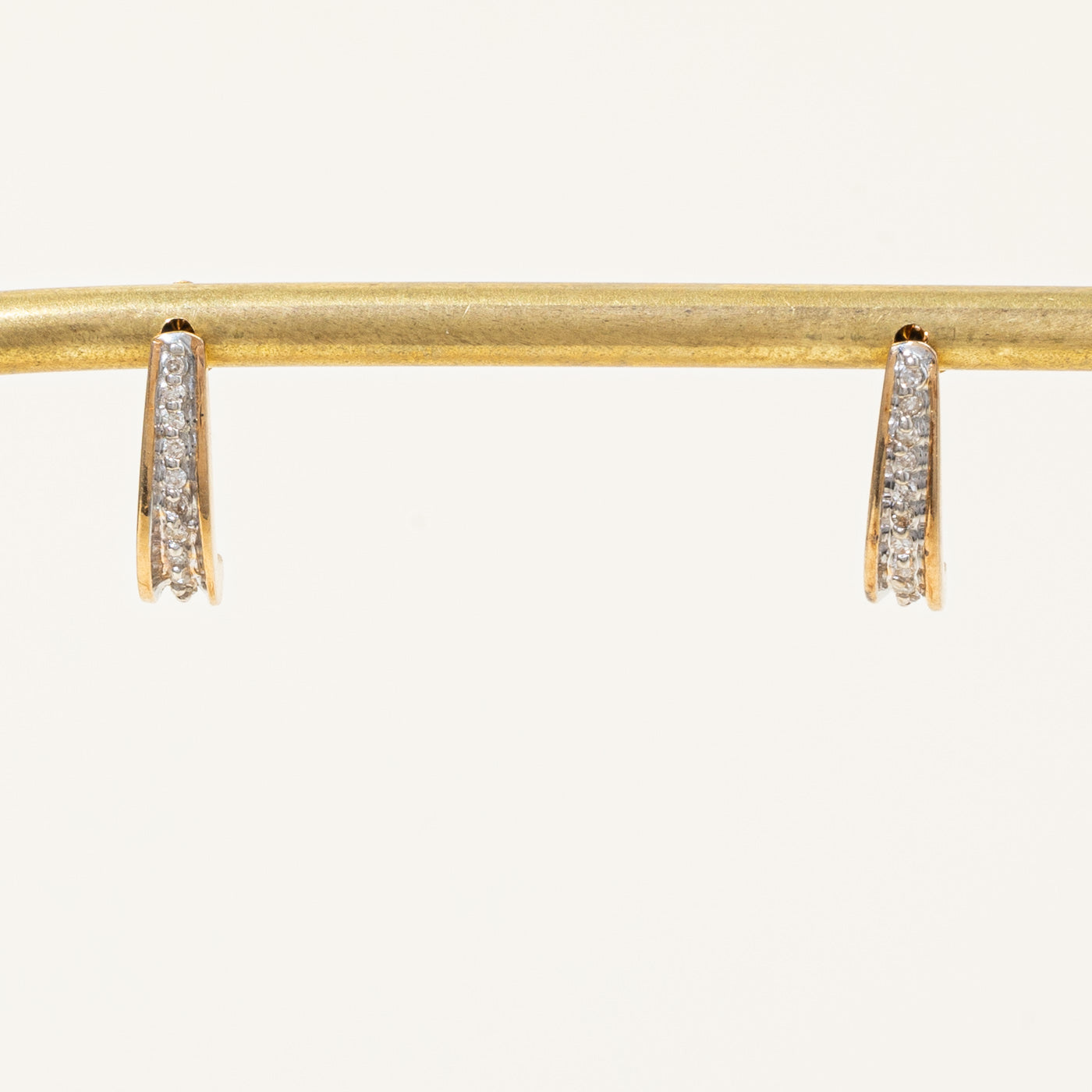 Diamond Half Huggie Earrings | 0.11ctw |