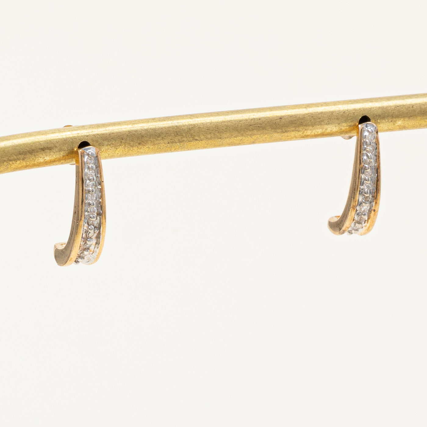 Diamond Half Huggie Earrings | 0.11ctw |