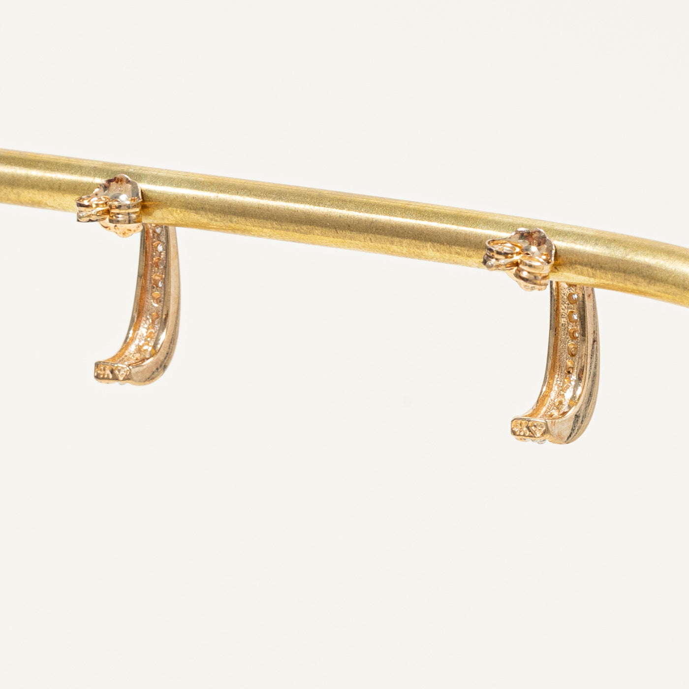 Diamond Half Huggie Earrings | 0.11ctw |