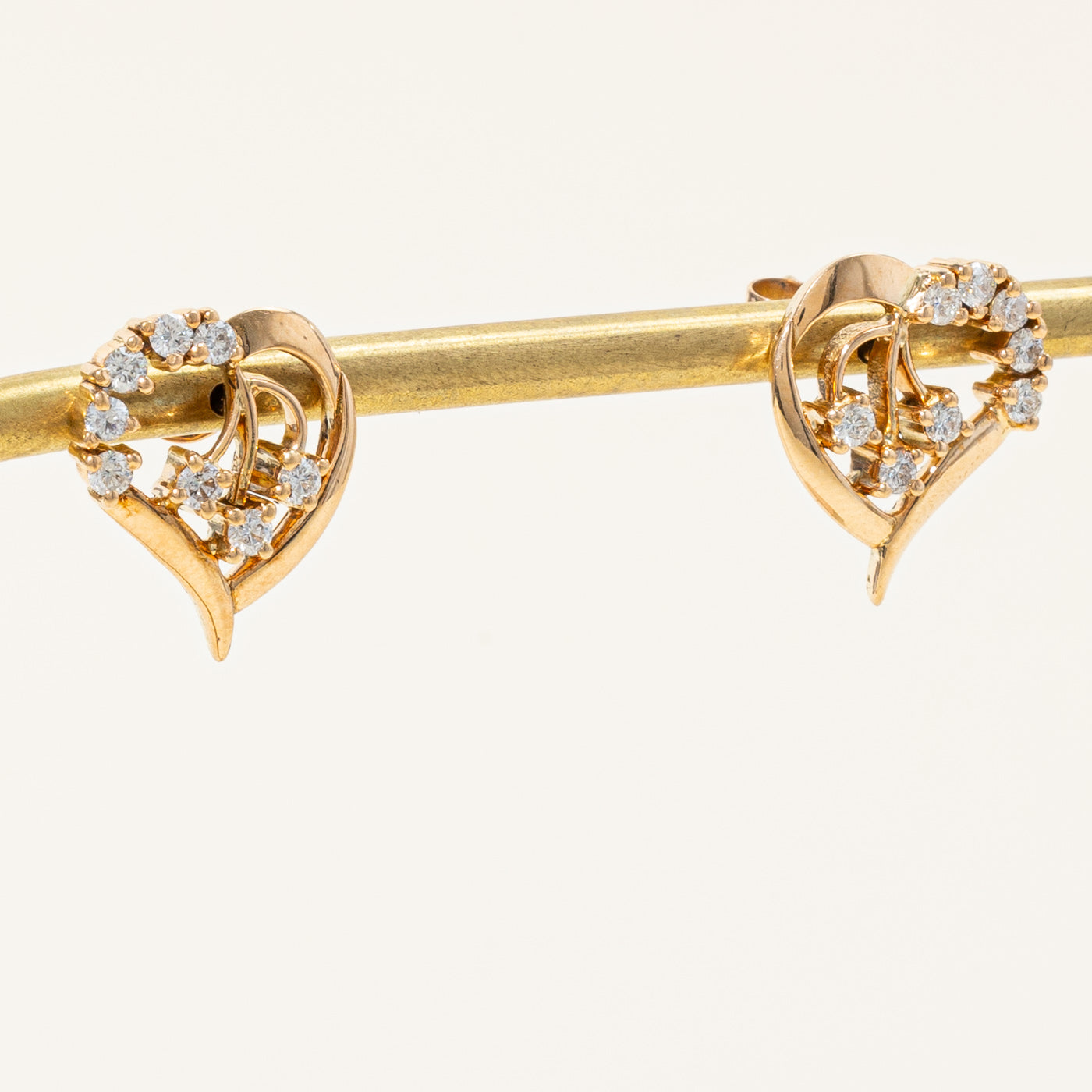 Diamond Heart Earrings | 0.64ctw |