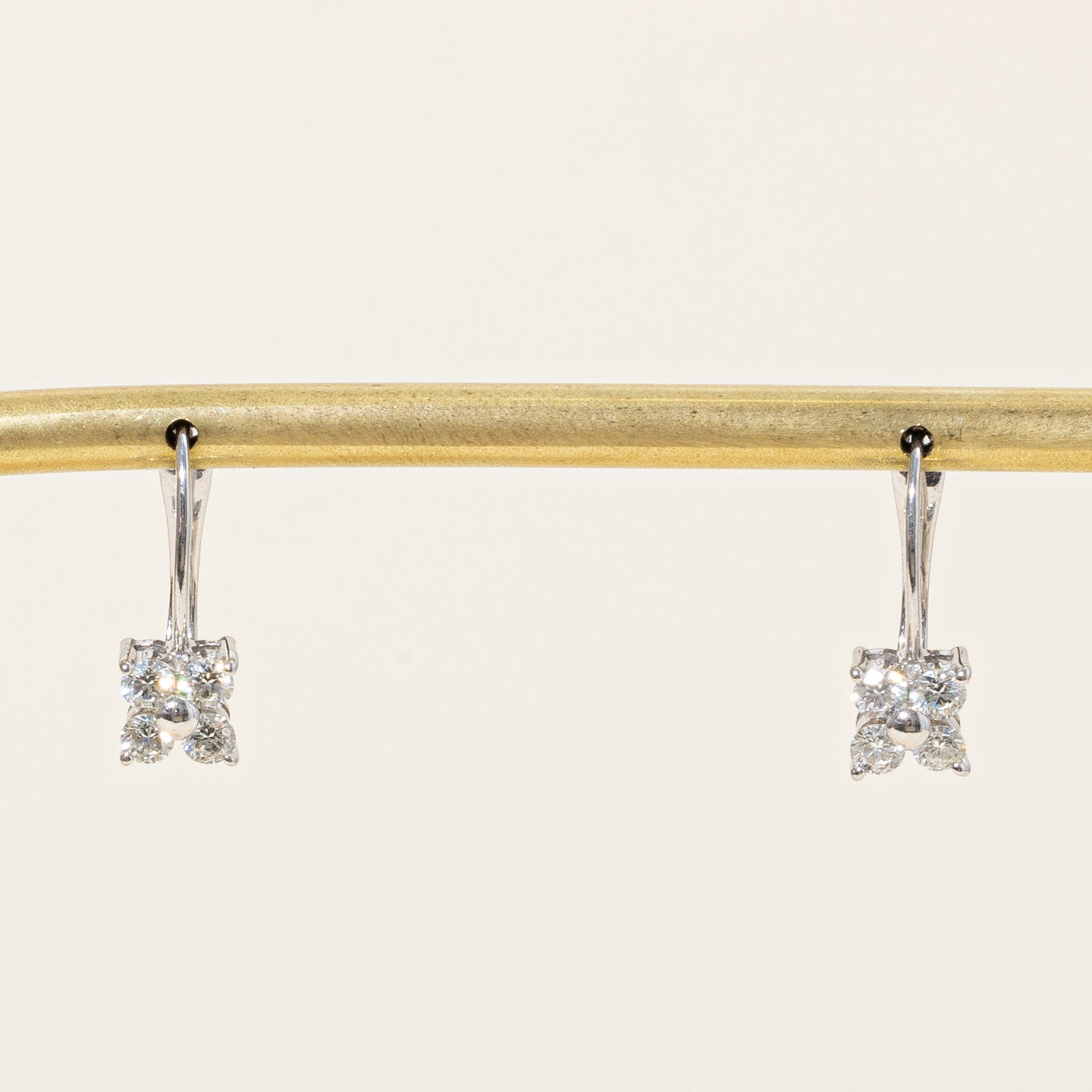 Diamond Flower Drop Earrings | 0.48ctw |