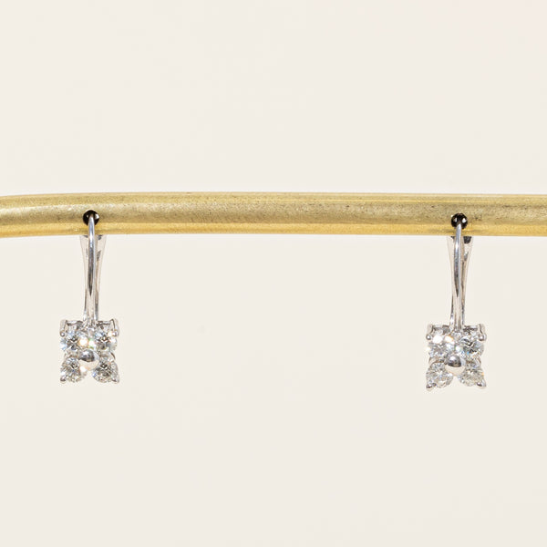 Diamond Flower Drop Earrings | 0.48ctw |