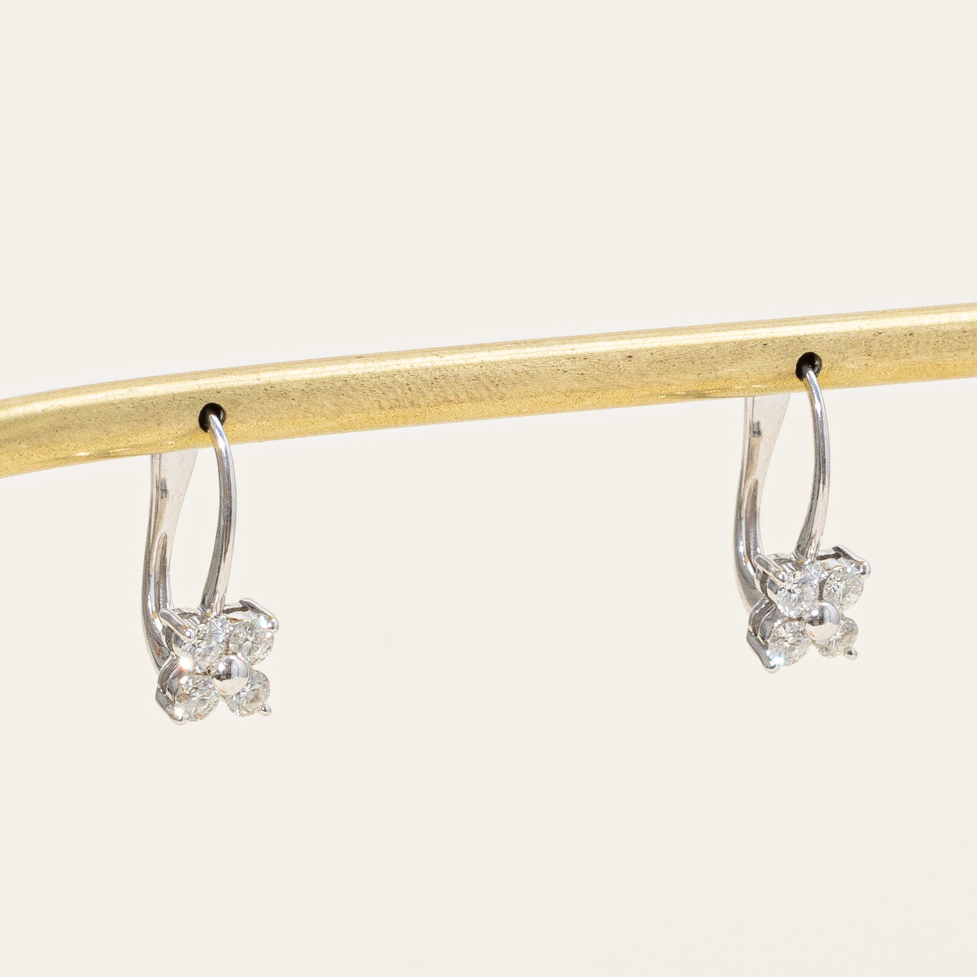 Diamond Flower Drop Earrings | 0.48ctw |