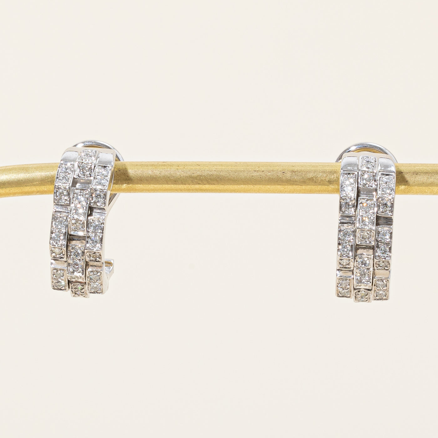 Diamond Half Huggie Earrings | 0.60ctw |