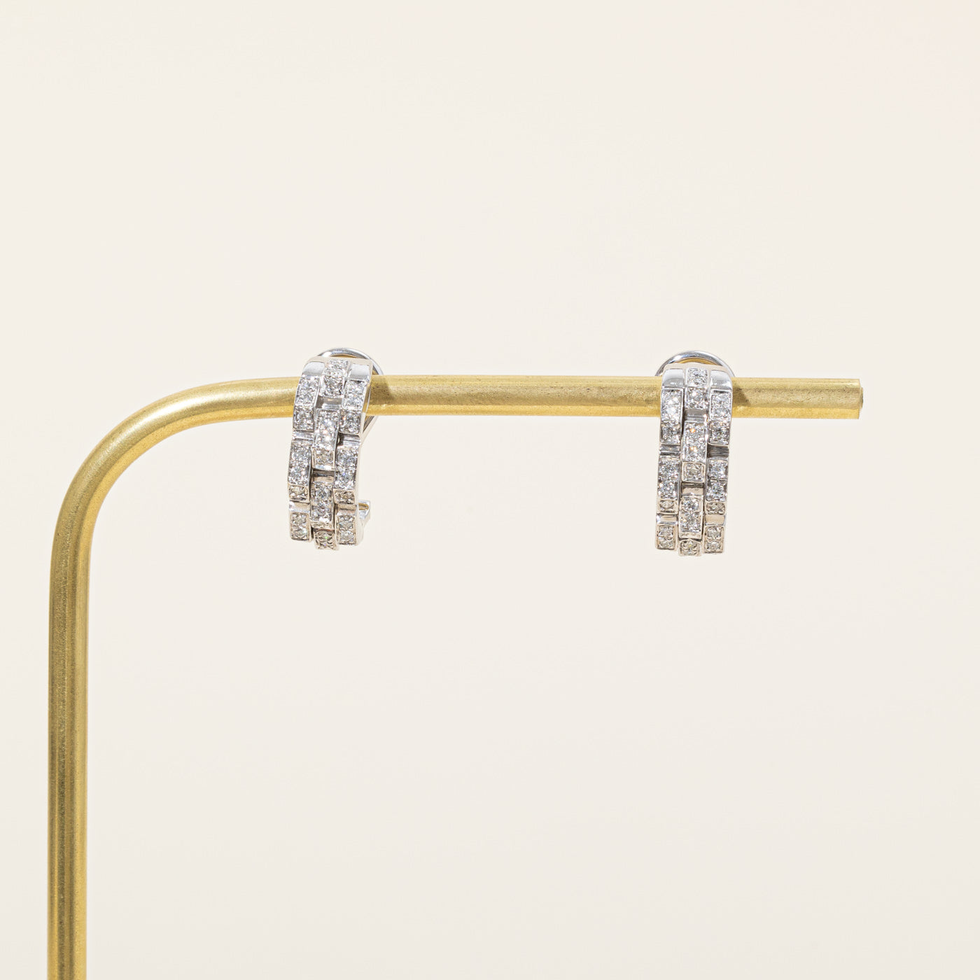 Diamond Half Huggie Earrings | 0.60ctw |