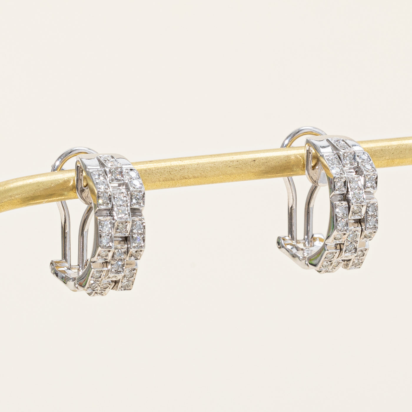 Diamond Half Huggie Earrings | 0.60ctw |