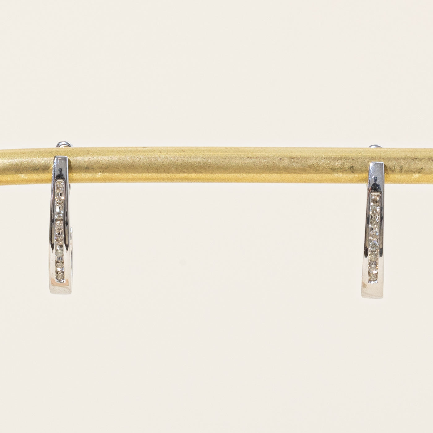 Boucles d'oreilles créoles en diamants | 0,08 ct | 