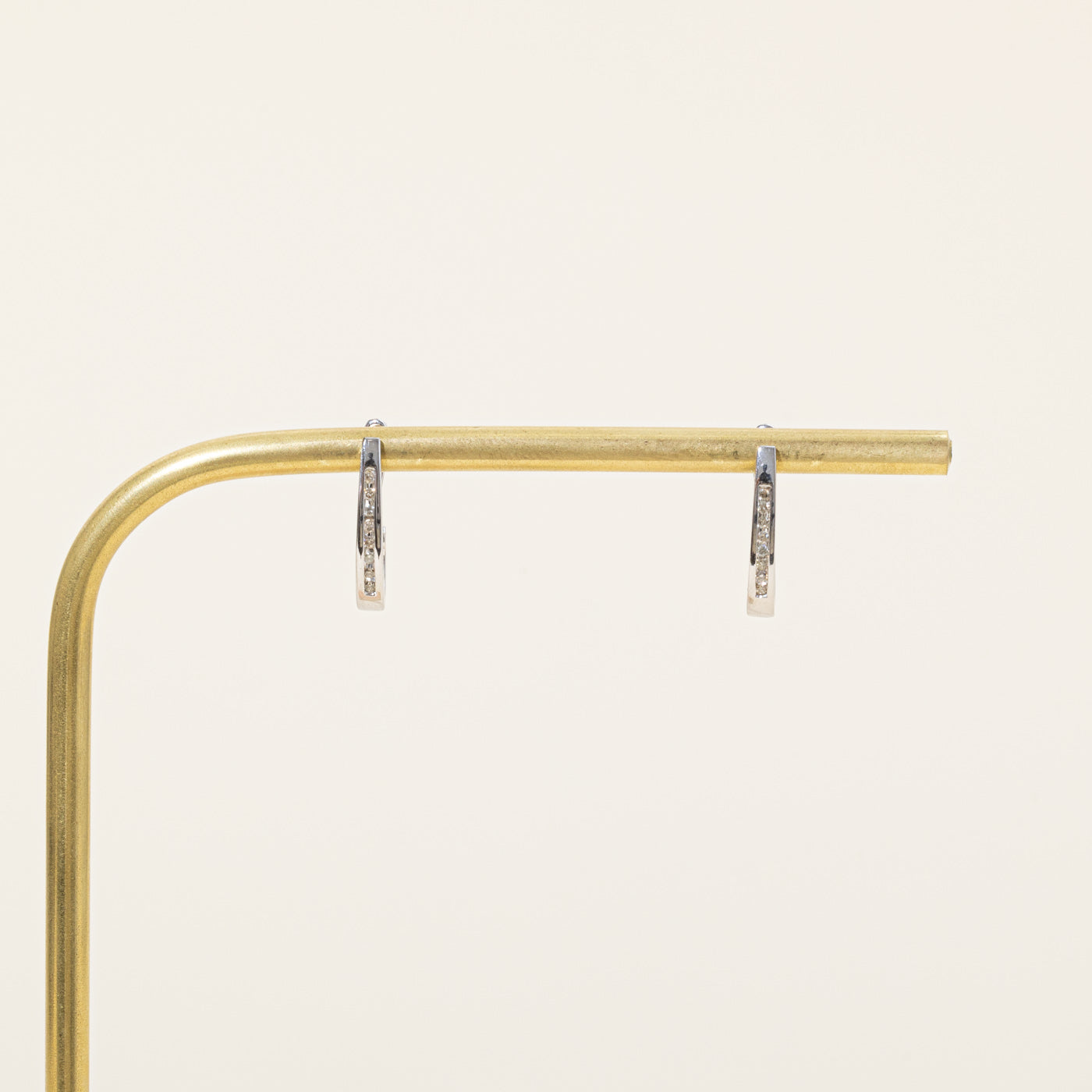 Boucles d'oreilles créoles en diamants | 0,08 ct | 