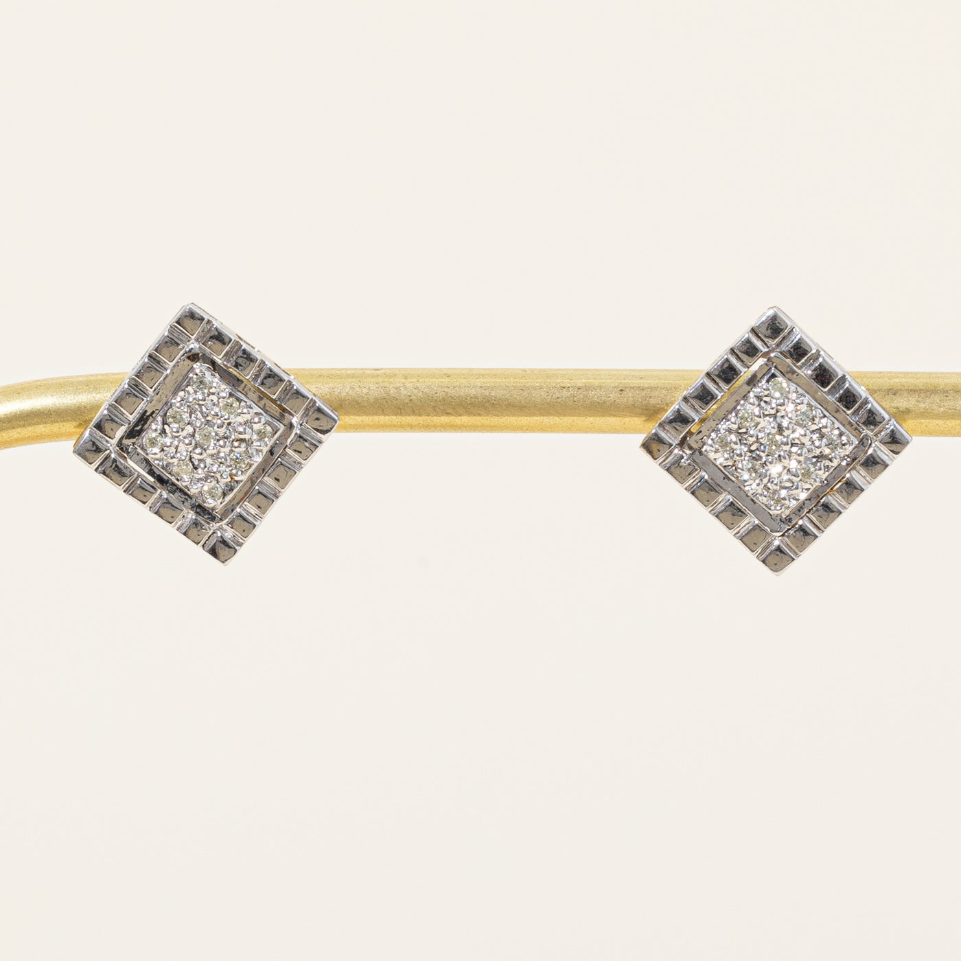 Pave Set Diamond Earrings | 0.09ctw |