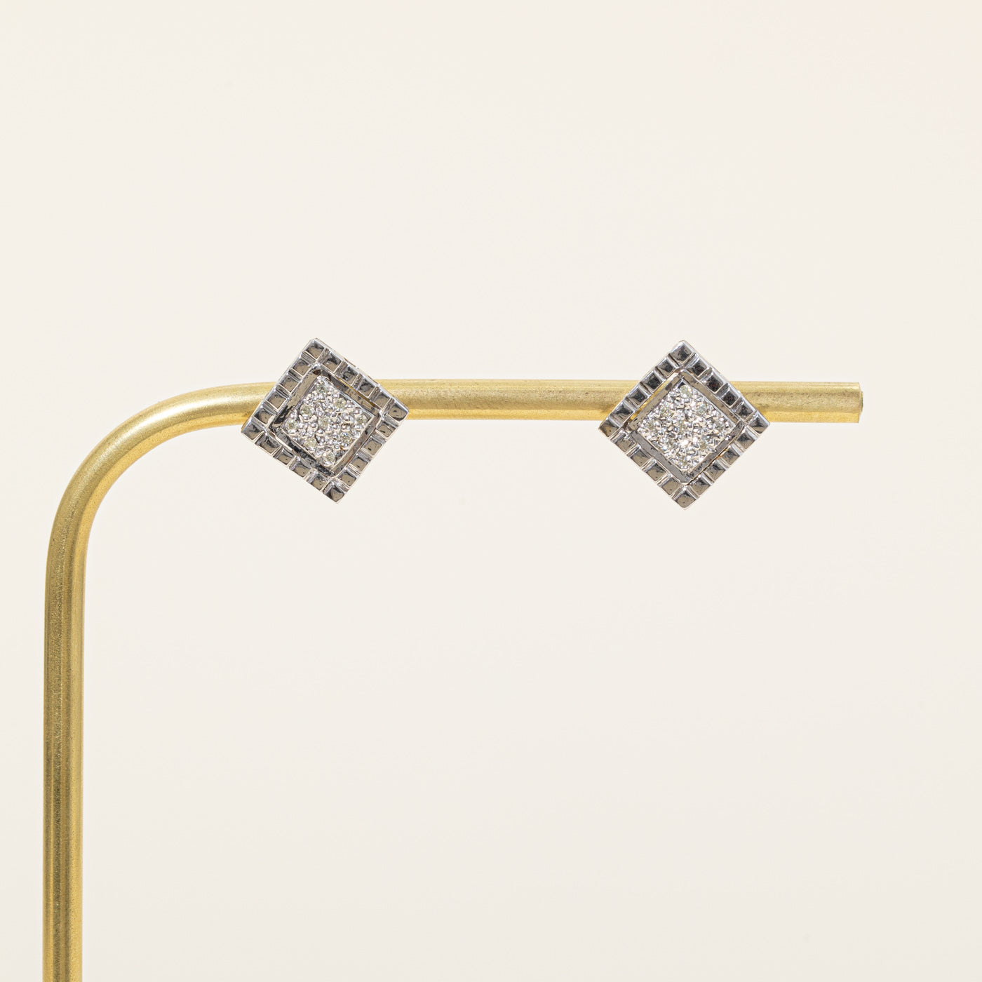 Pave Set Diamond Earrings | 0.09ctw |