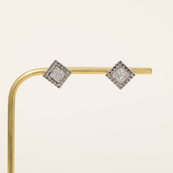 Pave Set Diamond Earrings | 0.09ctw |