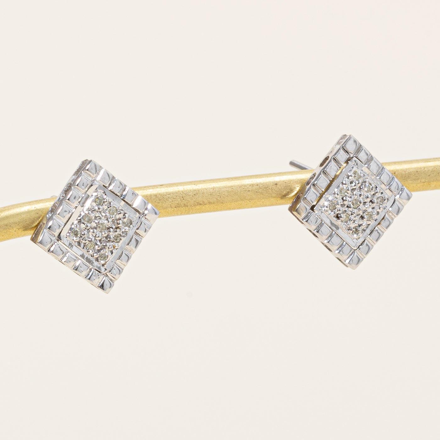 Pave Set Diamond Earrings | 0.09ctw |