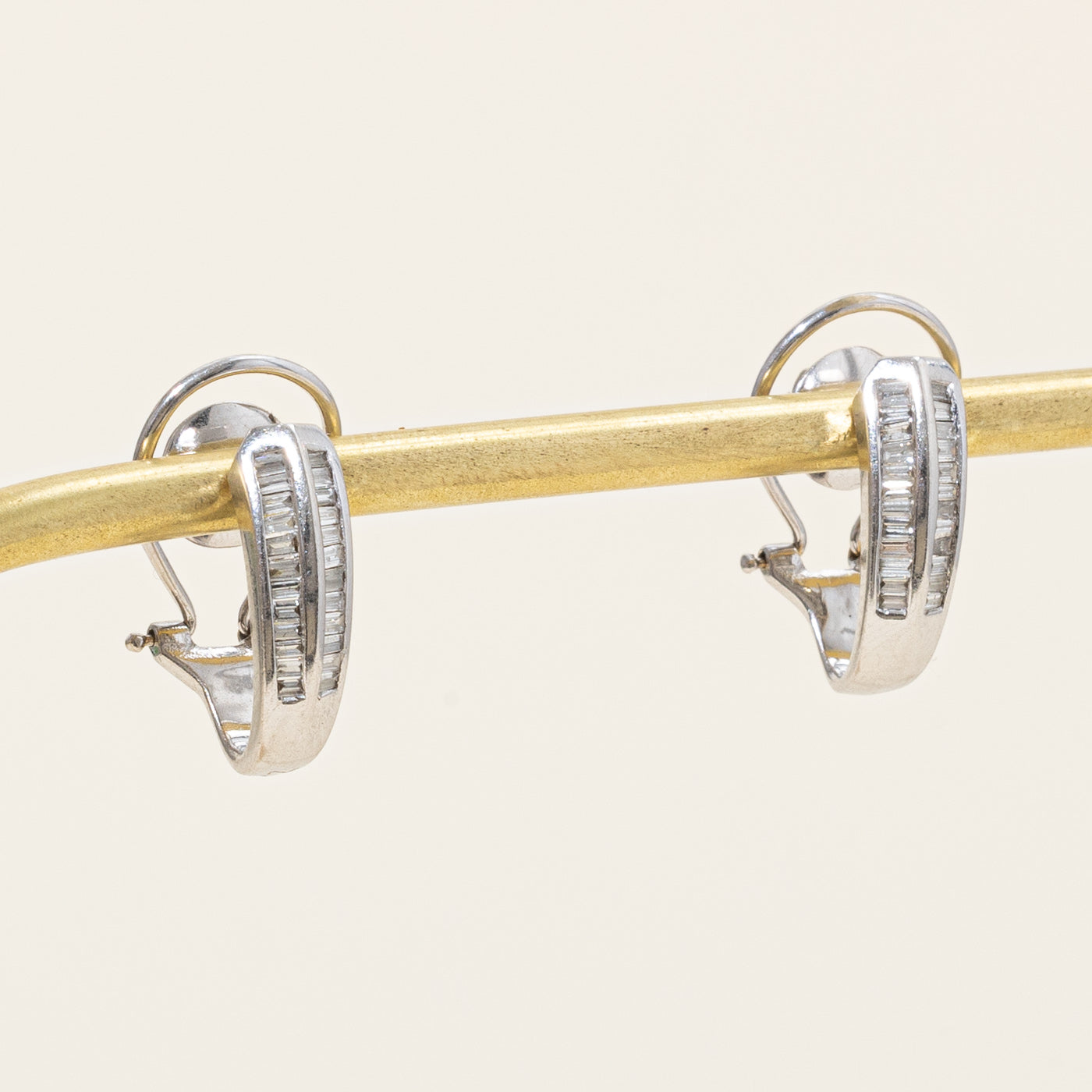 Baguette Cut Diamond Earrings | 0.36ctw |