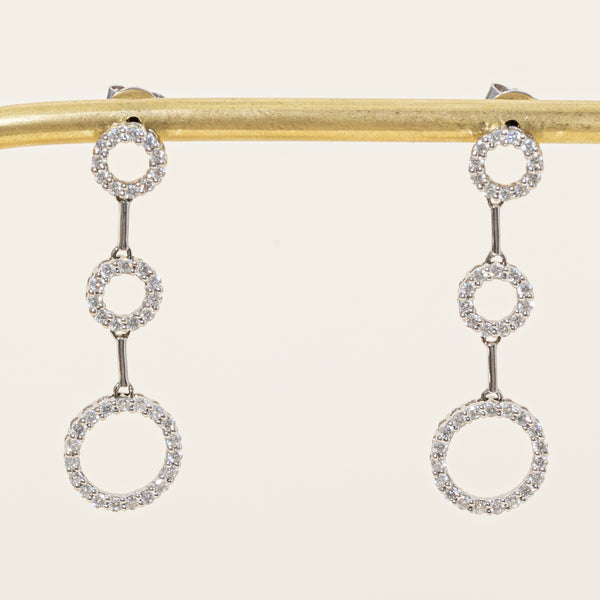 Diamond Drop Earrings | 0.88ctw |