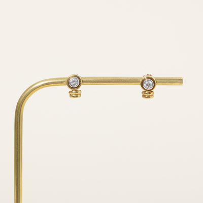 Diamond Bezel Earrings | 0.38ctw |
