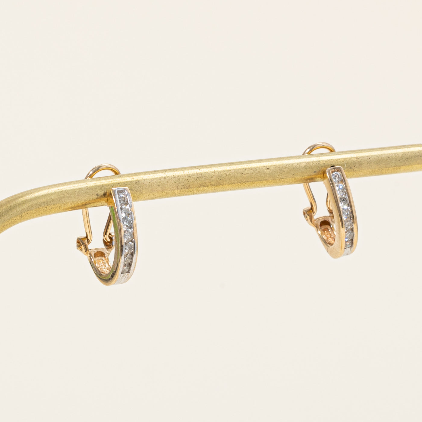 Boucles d'oreilles demi-huggie en diamants | 0,28 ct | 