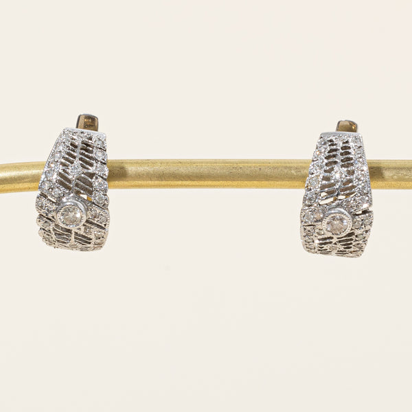 Diamond Huggie Earrings | 0.54ctw |