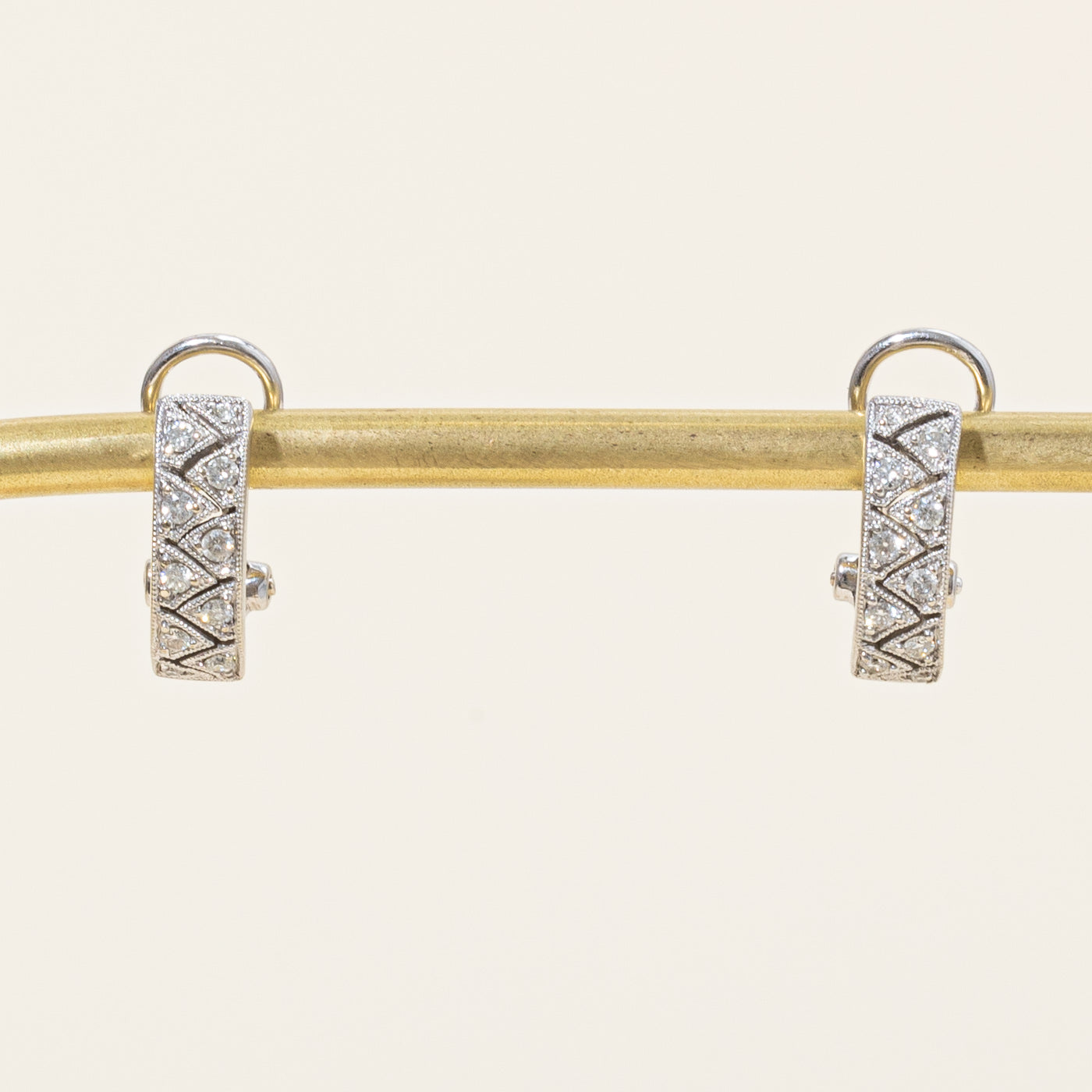 Diamond Half Huggie Earrings | 0.26ctw |