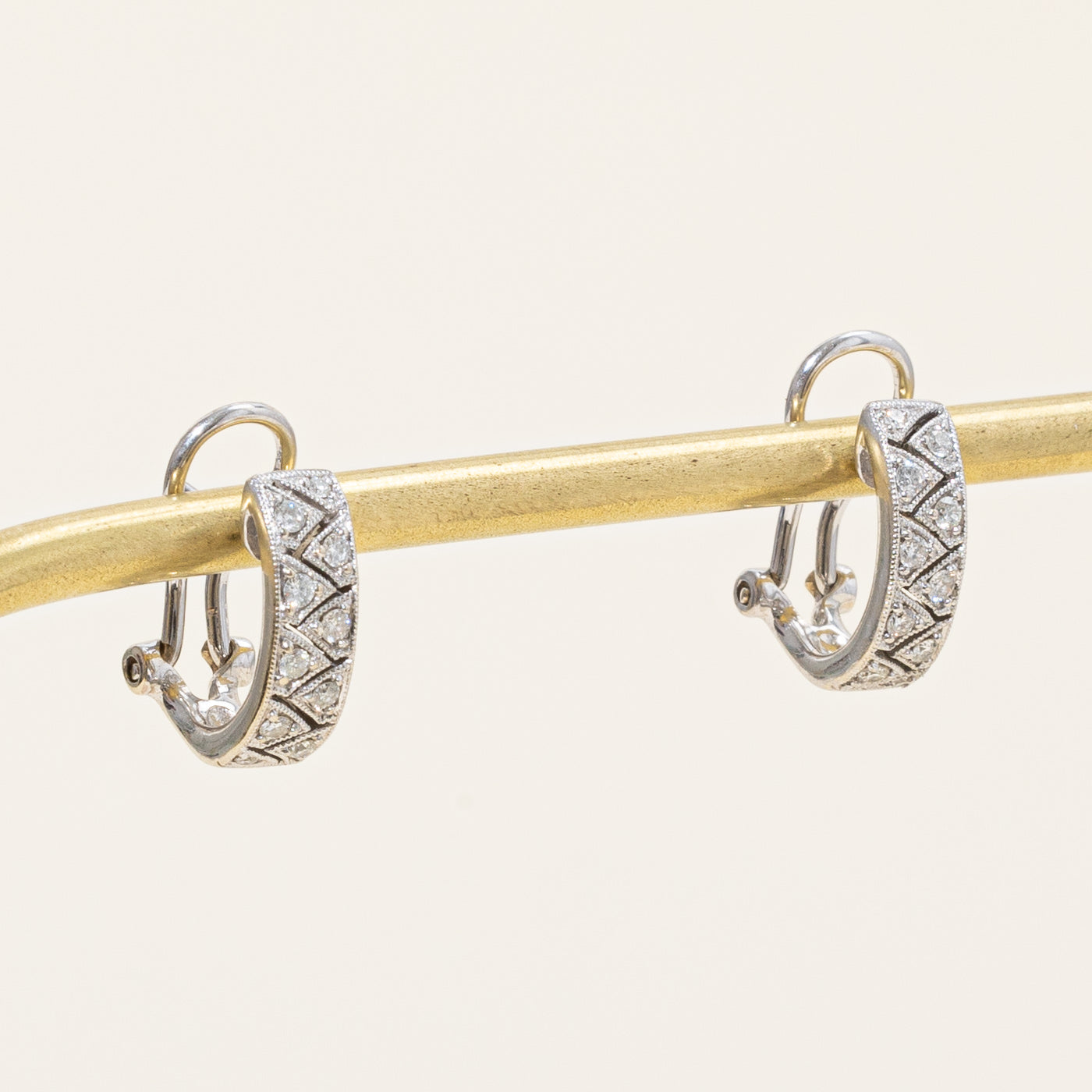 Diamond Half Huggie Earrings | 0.26ctw |