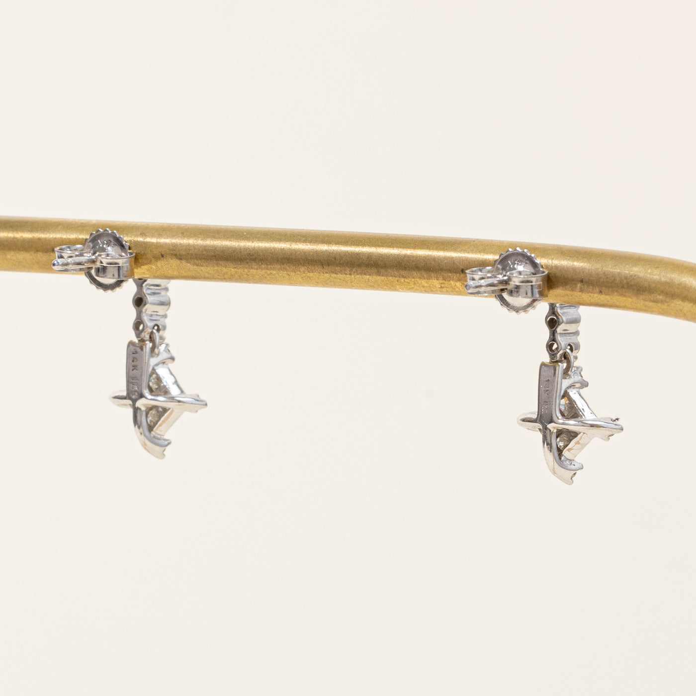 Diamond Cluster Drop Earrings | 0.29ctw |