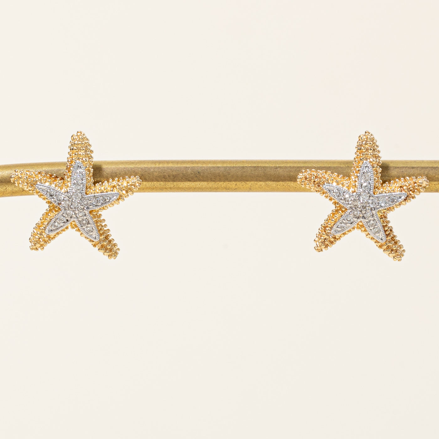 Diamond Star Fish Earrings | 0.09ctw |