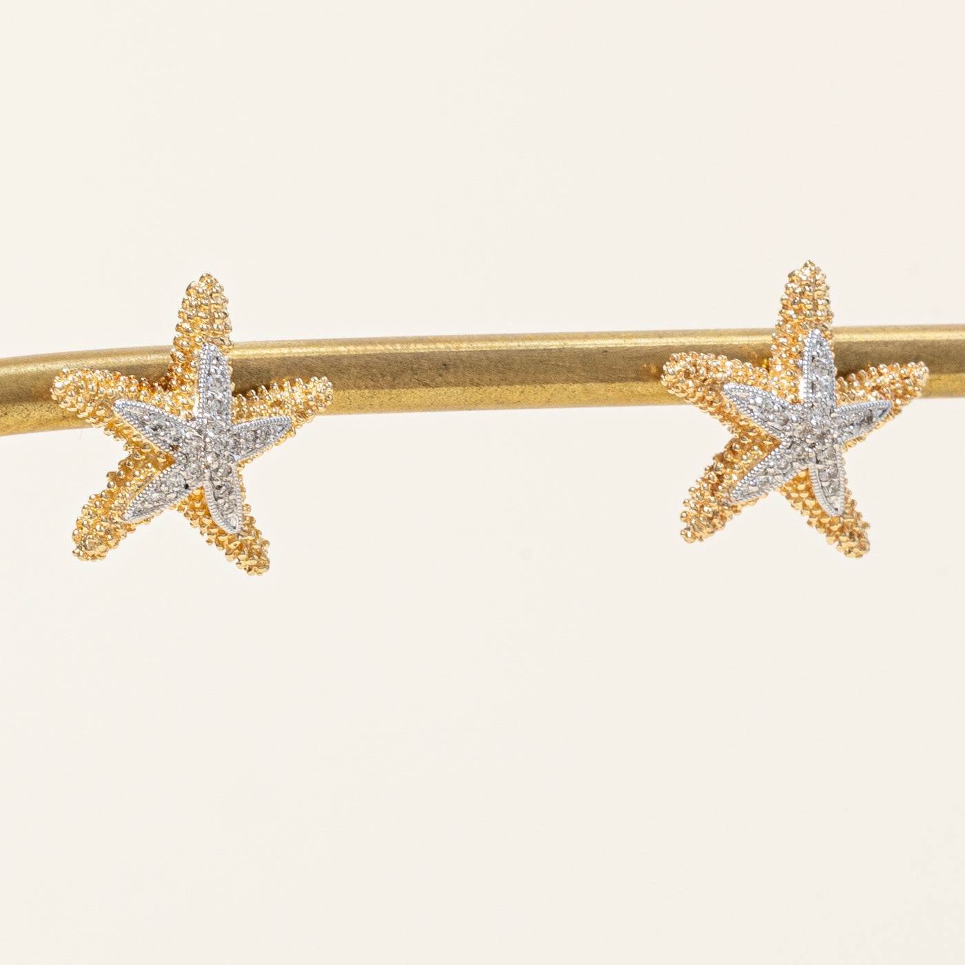 Diamond Star Fish Earrings | 0.09ctw |