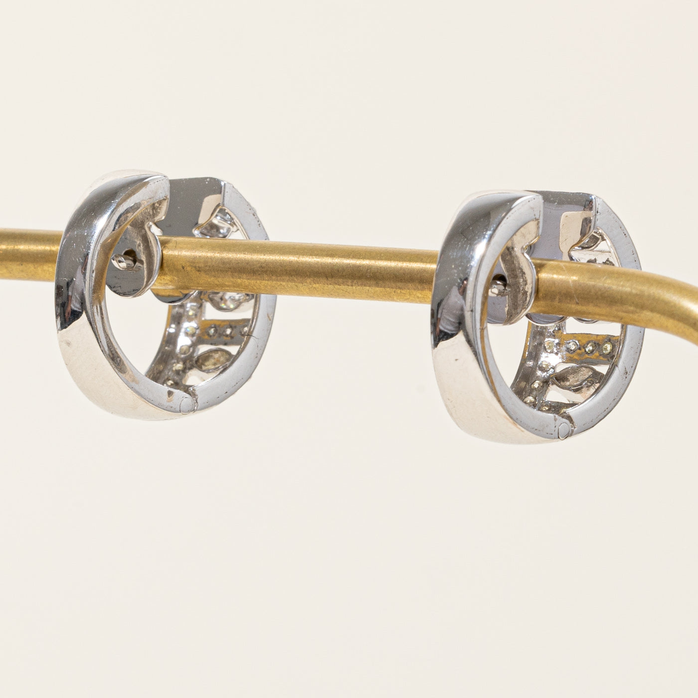 Multi Cut Diamond Hoop Earrings | 0.86ctw |