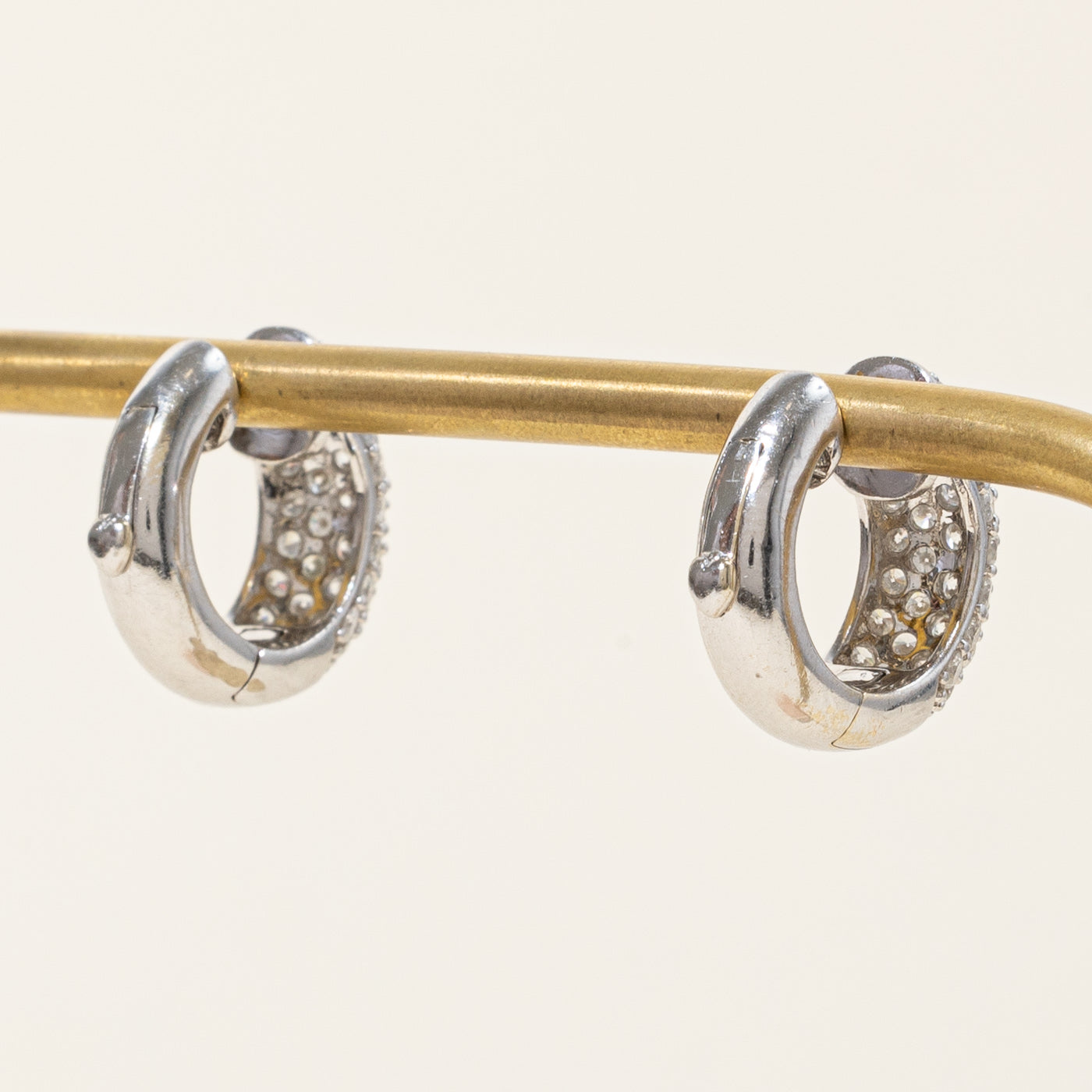 Pave Set Diamond Hoop Earrings | 1.80ctw |
