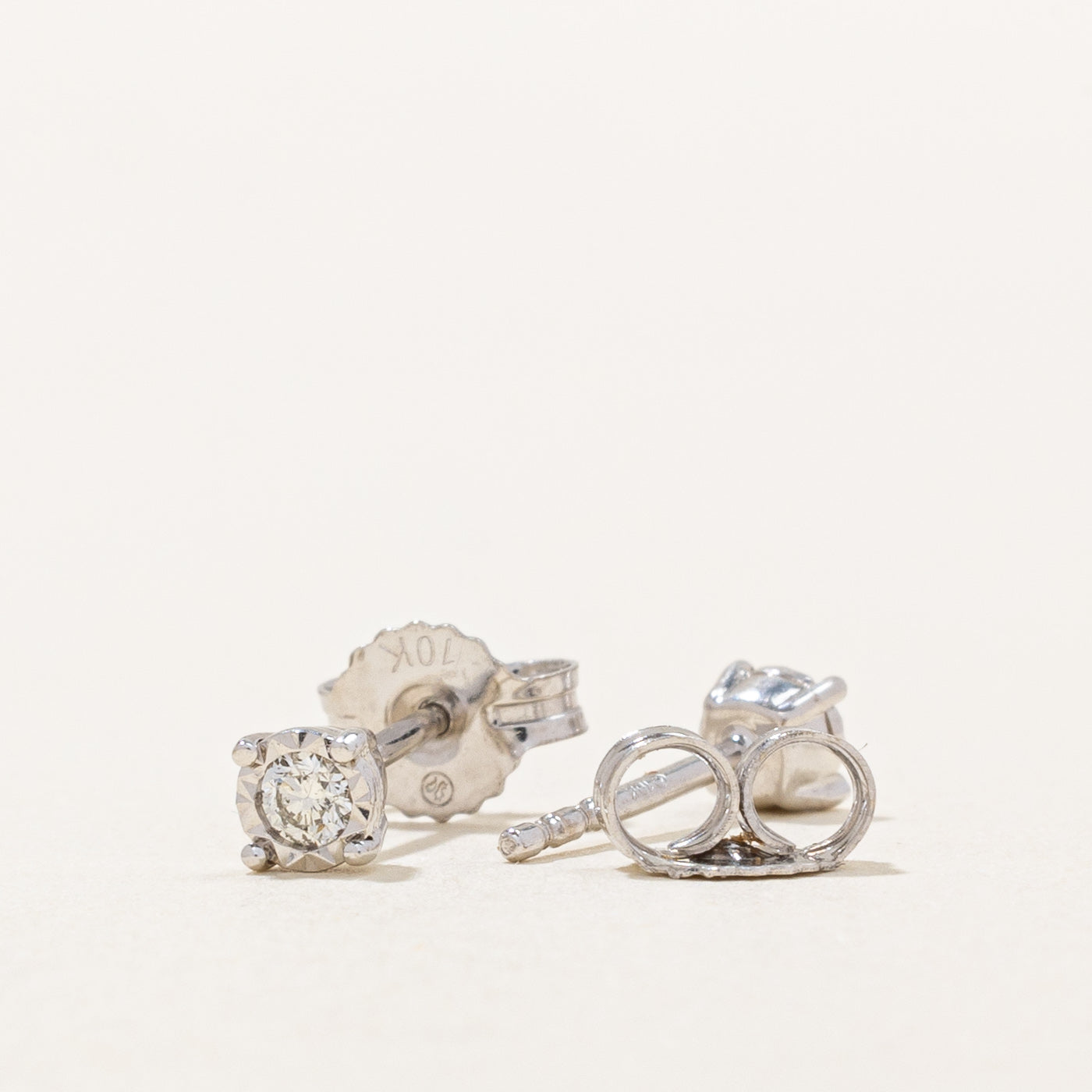Illusion Set Diamond Stud Earrings | 0.11ctw |