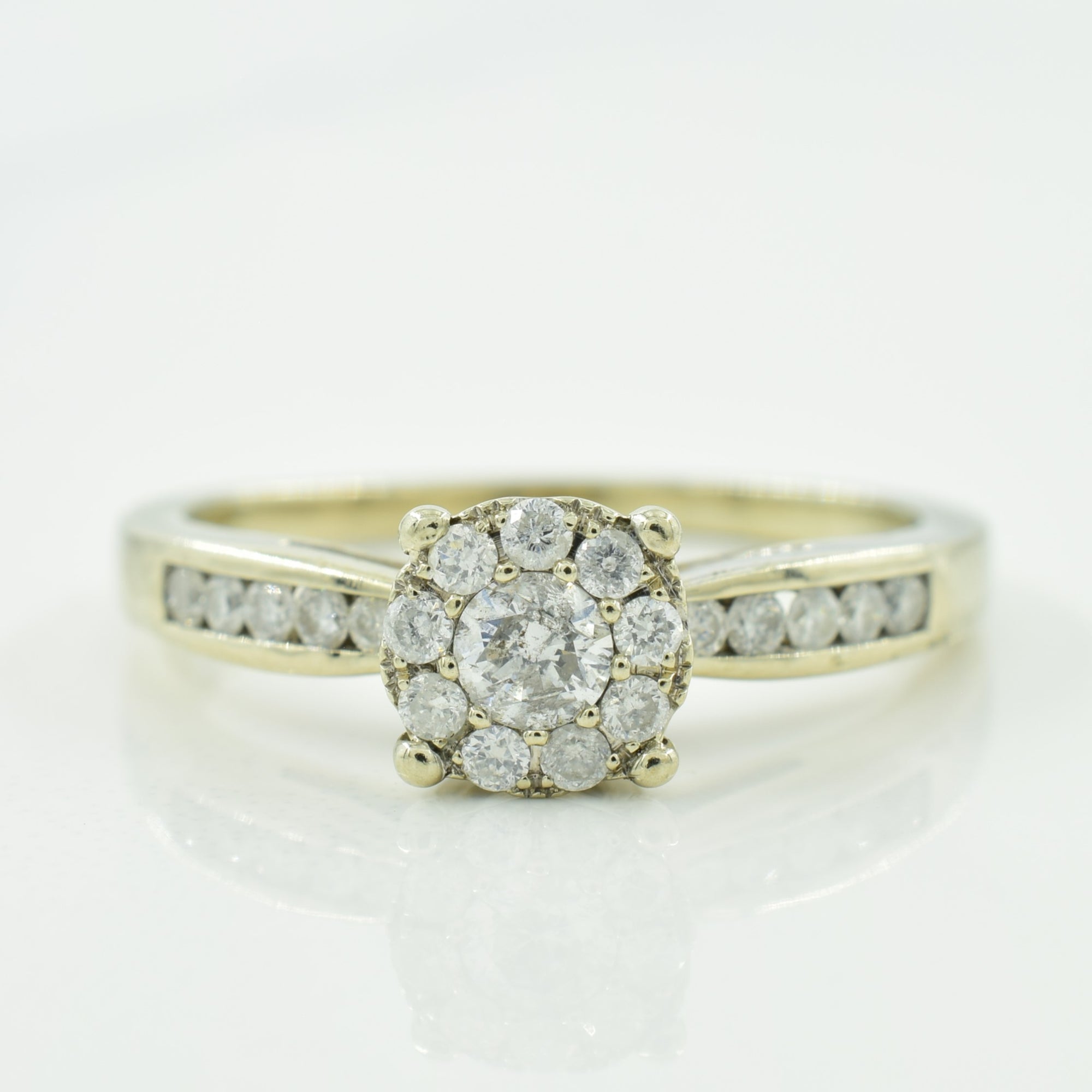 Halo Set Diamond Ring | 0.30ctw | SZ 6.75 |