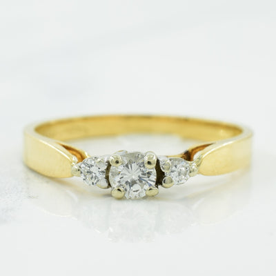 Three Stone Diamond Ring | 0.20ctw | SZ 6.25 |