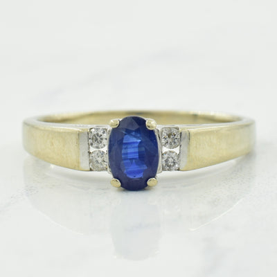 Sapphire & Diamond Ring | 0.50ct, 0.08ctw | SZ 7.5 |