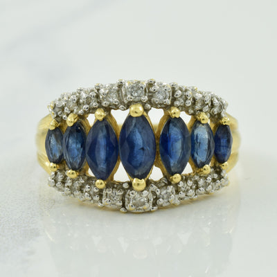 Sapphire & Diamond Ring | 1.28ctw, 0.23ctw | SZ 8.5 |