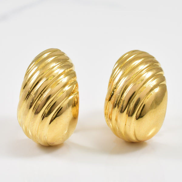 18k Yellow Gold Earrings |