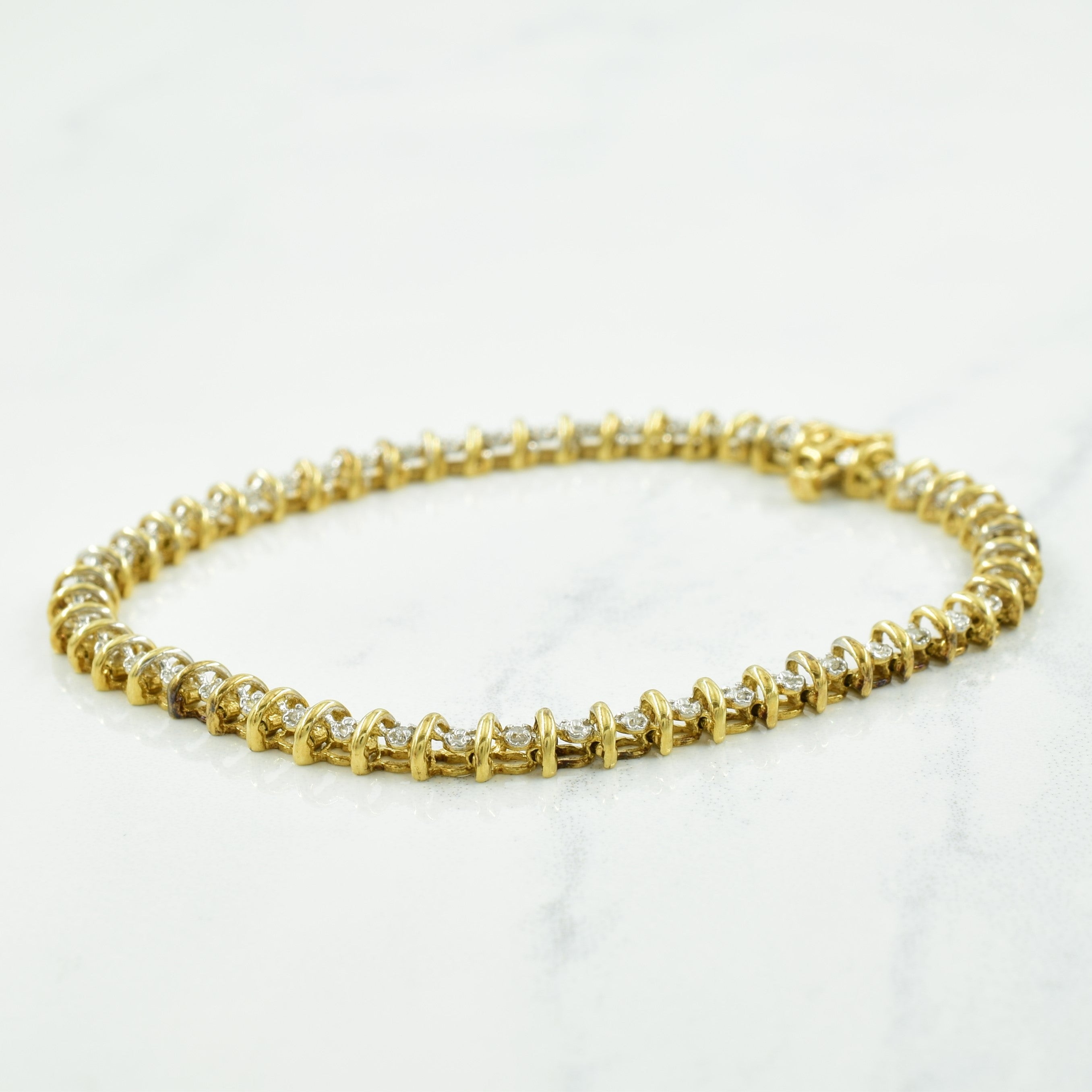 Diamond Tennis 14k Bracelet | 0.25ctw | 7" |