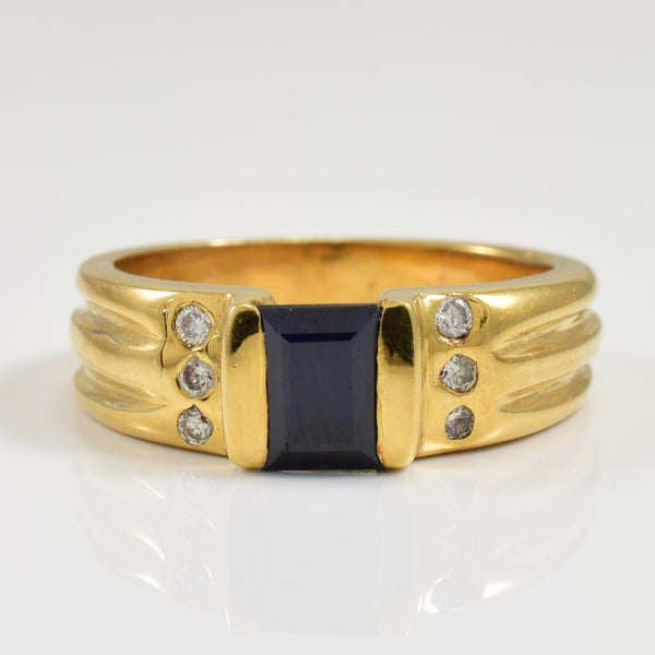 Sapphire & Diamond Ring | 0.60ct, 0.12ctw | SZ 7.25 |