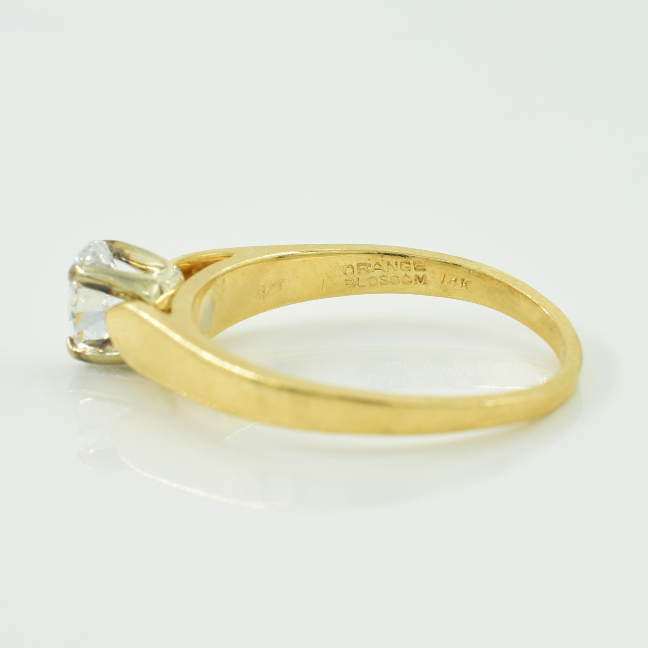 Solitaire Oval Cut Diamond Ring | 0.48ct | SZ 7.5 |