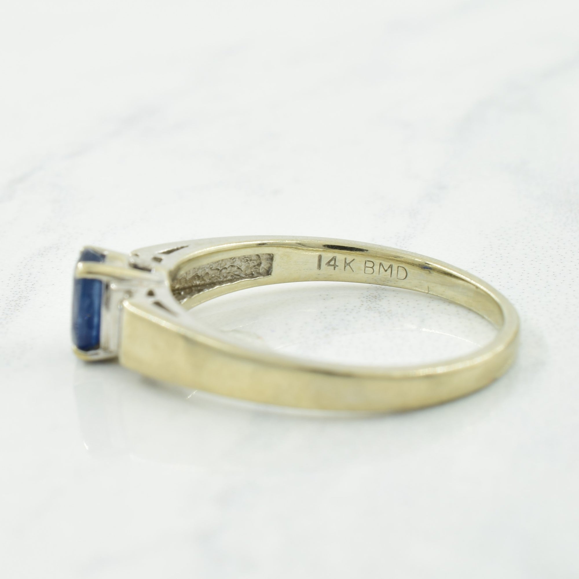 Sapphire & Diamond Ring | 0.50ct, 0.08ctw | SZ 7.5 |