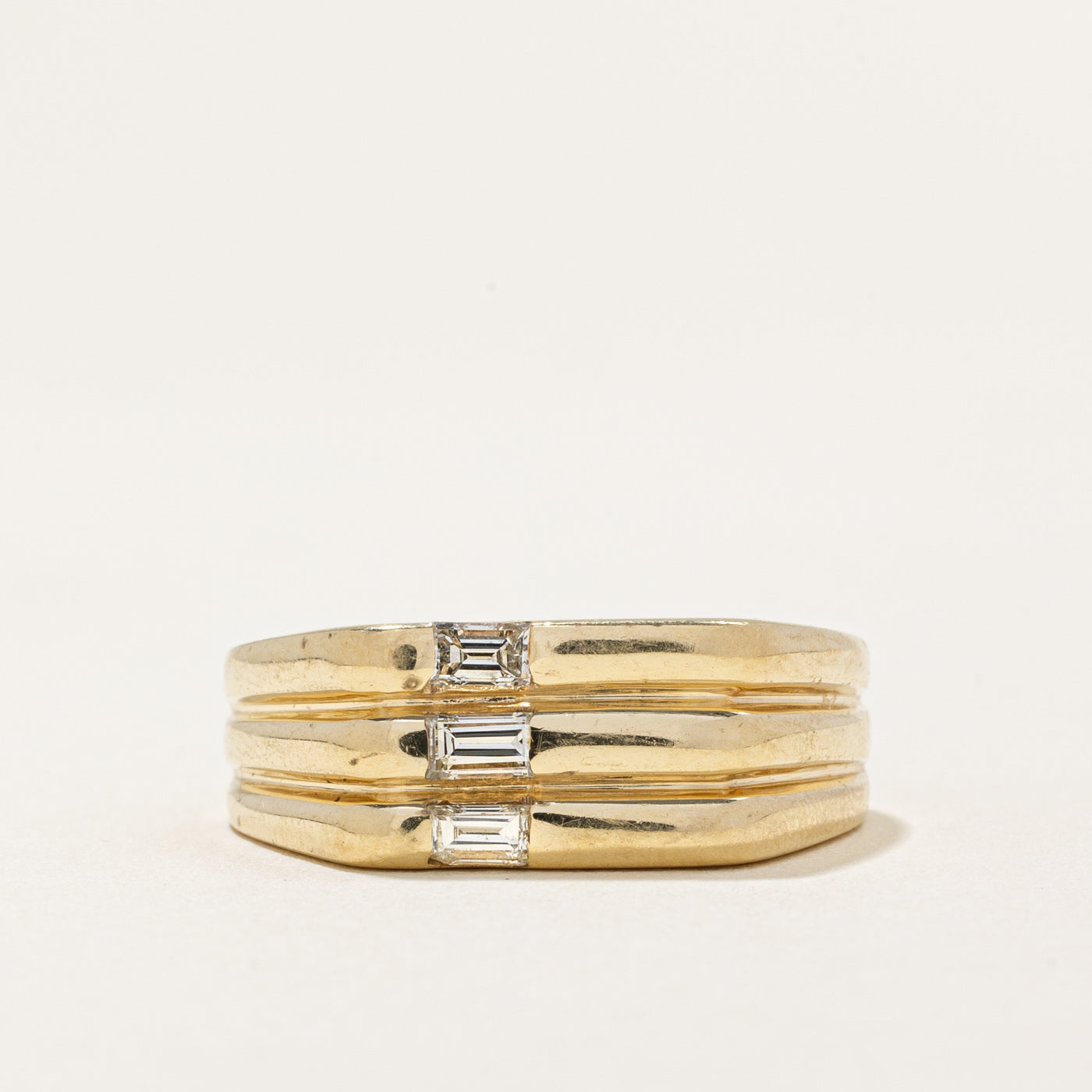 Baguette Cut Diamond Ring | 0.24ctw | SZ 8.25 |