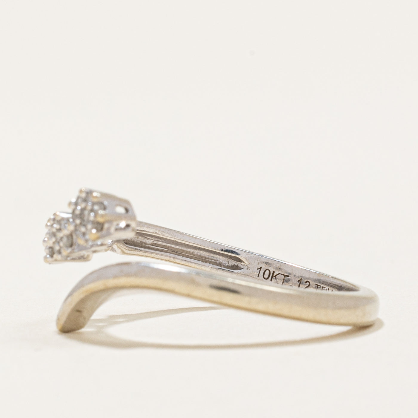 Diamond Bypass Ring | 0.12ctw | SZ 7.25 |