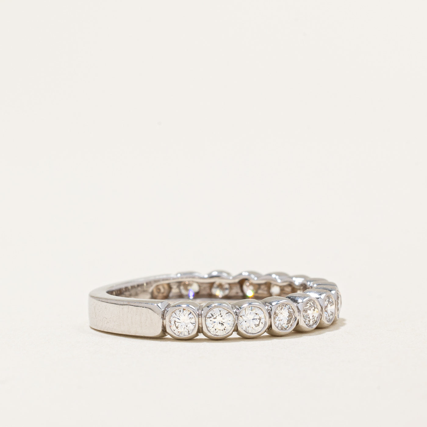Diamond Semi Eternity Ring | 0.73ctw | SZ 7.75 |